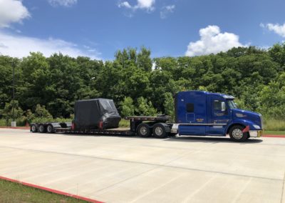 American Lighthouse Transportation Hauls a 46,000 Pound Costa Industrial Sander From High Point, NC. to Warren, AR. See Pics…