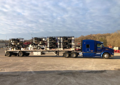 American Lighthouse Transportation Hauls Utility Trailers from Lavonia, Georgia to Ashland and Maysville, Kentucky. See Pics…