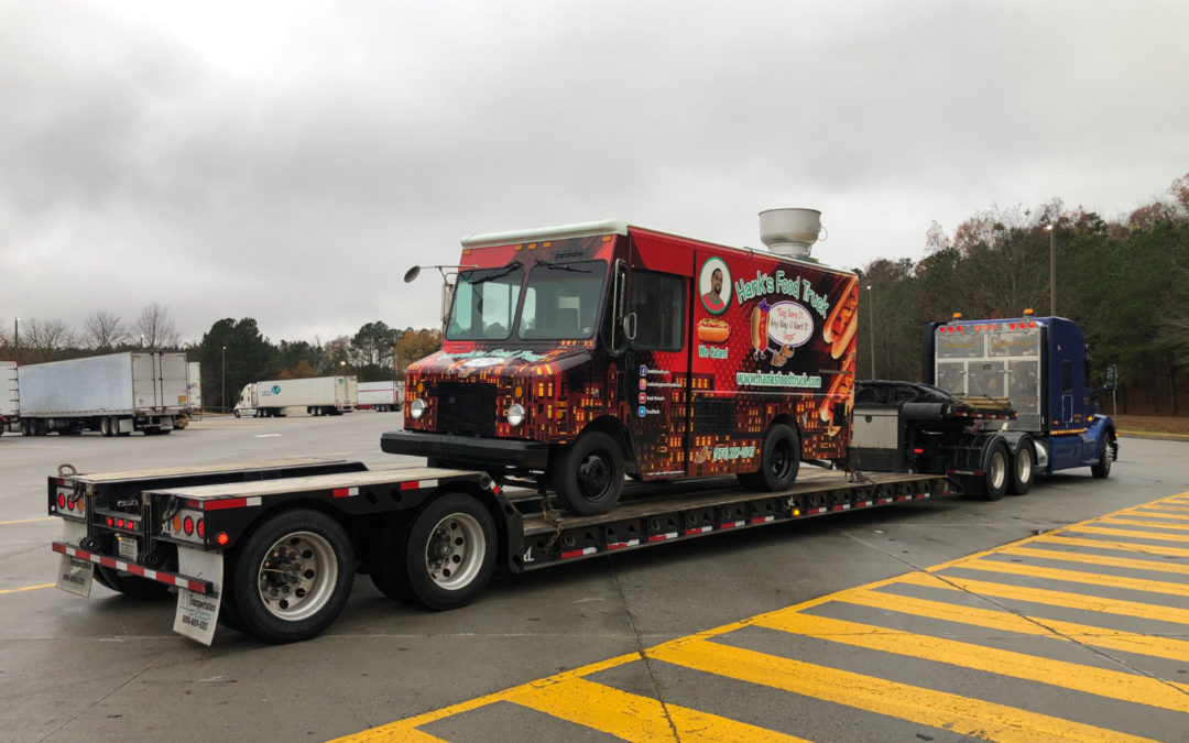 American Lighthouse Transportation Hauls Food Truck from Manasses, Virginia to Macon, Georgia. See Pics…