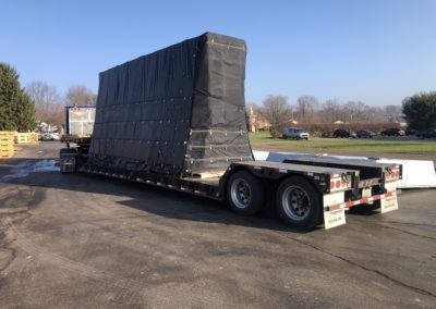 American Lighthouse Transportation Hauls Over-sized and Over Height Crated Fans from Natural Bridge, Virginia to Akron, Ohio. See Pics…