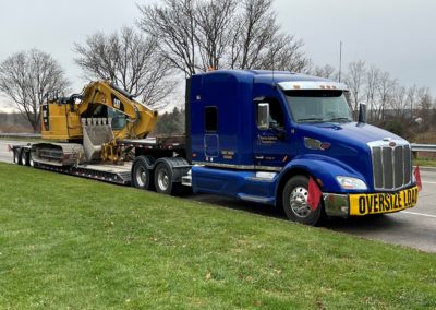 American Lighthouse Transportation Hauls Oversize and Overweight Excavator From Cincinnati, Ohio to Columbia Station, Ohio. See Pic…