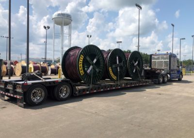 American Lighthouse Transportation Hauls Copper Cable Reels From Richmond, Kentucky to Maryland Heights, Missouri. See Pics…